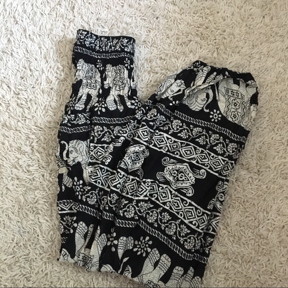 Fun flowy elephant pants!